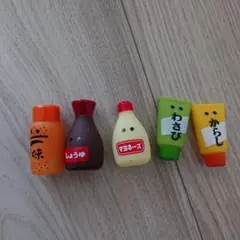 調味料 ソフビ セット マヨネーズ しょうゆ わさび からし 一味唐がらし