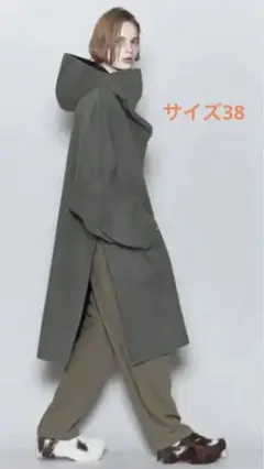 <6(ROKU)>REVER HOODED PULLOVER COAT