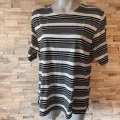 【新品タグ付き】ボーダー　半袖　Tシャツ　ゆったり　大きめサイズ