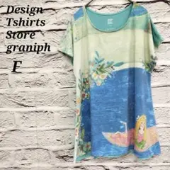 デザインティーシャツストアグラニフ【F】半袖Tシャツ チュニック 親指姫プリント