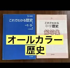 【文英堂】これでわかる中学歴史　カラー解答あり　高校入試定期テスト対策社会夏休み