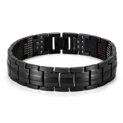 ゲルマニウム 磁気 新品 高品質ブレスレット パワーストーン 健康 黒