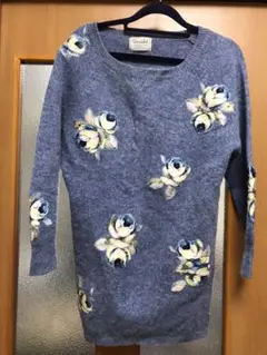 snidel 刺繍 フラワー ワンピース
