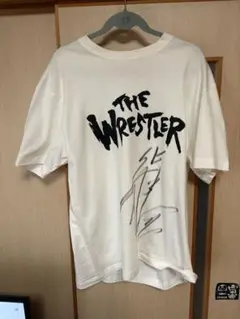 柴田勝頼　THE WRESTLER サイン入りTシャツ XL
