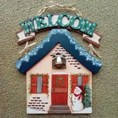 トールペイント作品　Ｗｅｌｃｏｍｅ壁掛け