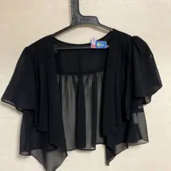 シフォン黒カーディガン 結婚パーティーなどに