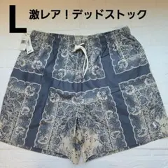 【デッドストック】Polo Sportsバンダナ柄ショーツL　ヴィンテージ