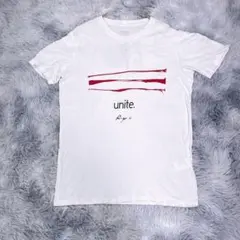 unite【S】半袖Tシャツ　ホワイト　コットン100％　薄手　小さいサイズ