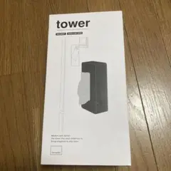 tower マグネットティッシュボックス ホワイト/ブラック