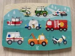 Hape 木製車両パズル 9ピース