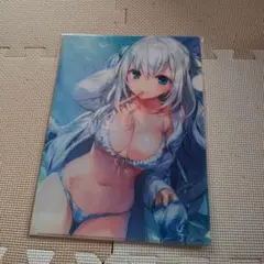 米白粕　BLUE　クリアファイル