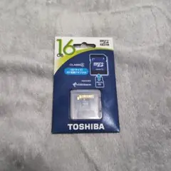 TOSHIBA 16GB microSDHC メモリーカード