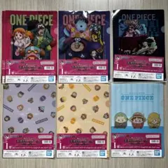 ONE PIECE　ワンピース　くじ　I賞　クリアファイル＆ステッカー　7点