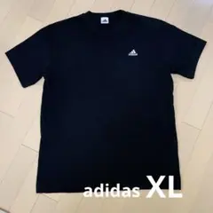 adidas アディダス　メンズTシャツ　黒　サイズO（XL）　美品