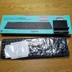 logicoolワイヤレスフルサイズキーボード　K375s スマホスタンド付き