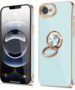 *美品*iPhone 16e ケース リング付き 耐衝撃リング カバー