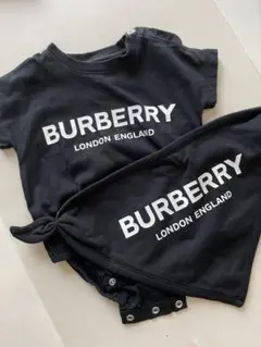 BURBERRY ロンパース・スタイセット ブラック