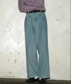 NEONSIGN WIDE DENIM SLACKS size44