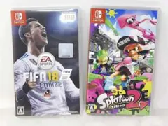 ニンテンドースイッチ スプラトゥーン2 FIFA18 2枚セット
