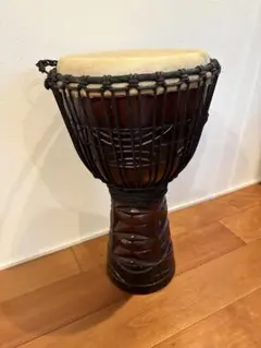 Djembe ジャンベ 高さ約62cm 打面径32.5cm打楽器 ケース付 牛皮 高級胴材ジャンベ～ジャティメラー～《H.62cm～No.03》☆