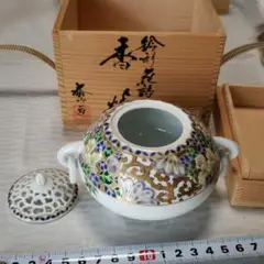 茶道具　平戸焼　三川内焼　白磁香合　口石長山作 茶道具 平戸焼 三川内焼 白磁香合 口石長山作 - 工芸品