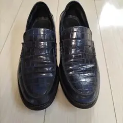 COMME CA MEN ローファー 靴 27cm 青