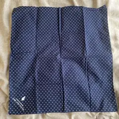UNITED ARROWS ドット柄ハンカチ ネイビー