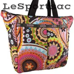 【美品】 LeSportsac レスポートサック トートバッグ マルチカラー