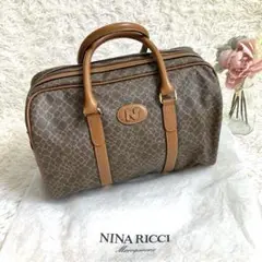 極美品✨ニナリッチ　ボストンバック　ブラウン