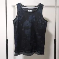 【ADRER】スリーウェイメッシュコットンコンビネーションレイヤードタンクトップ
