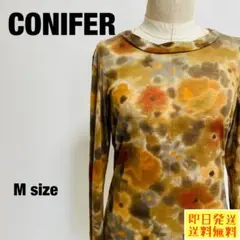 【即日発送】 CONIFER 長袖カットソー 花柄 M マルチカラー 【1037