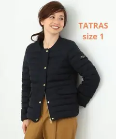 TATRAS スピノサ ノーカラー ネイビー ダウン ジャケット 1 01