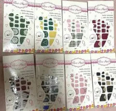 フットネイルシール 8セット 足用 toe nail