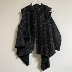 sacai 20SS サマーツイードベスト ブラック