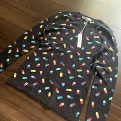 新品　REPLICA LOSANGELES 柄　ニット　セーター　ブラック
