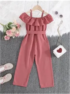 SHEIN フリル付きオールインワン100