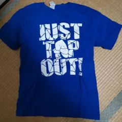 青 JUST TAP OUT! Tシャツ　ＴＡＫＡみちのく