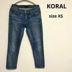 美品【KORAL】コラール(XS)デニム　ジーンズ　小さめ　アメリカ製