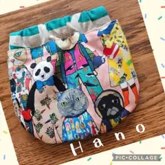 マンナイン生地　バネポーチ