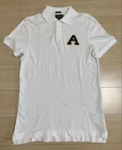 Abercrombie & Fitch アバクロ 半袖ポロシャツ ホワイト