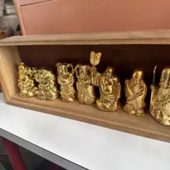 七福神 置物セット 金色