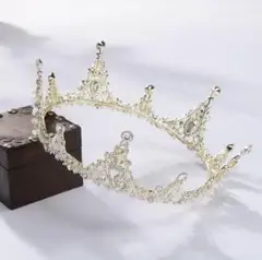 ゴールド ティアラ  クラウン 結婚式 アクセサリー ウェディング 装飾