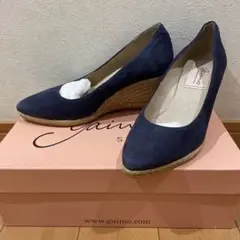 ✨美品✨gaimo×PLST別注✨スェードジュード巻きシューズ（35Sネイビー）