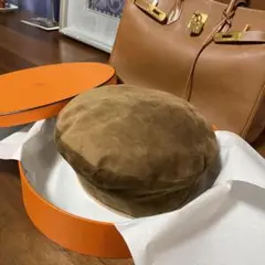 エルメス スエード 帽子 ベレー ハンチング ロロピアーナ ブルネロクチネリ