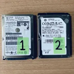 【2台セット】500GB HDD 日立＆富士通