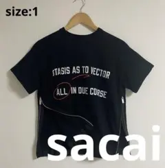 sacai サイドジップ カットソー 18SS Tシャツ