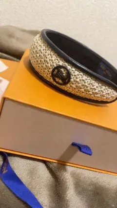 (12/10まで)lv ルイヴィトン ヘットバンド ラフィア