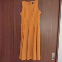 PAULE KA オレンジ ノースリーブ ワンピース 36