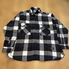 HOUSE OF SMITH 黒白チェック柄 長袖シャツ　SIZE L
