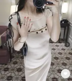 amerge. decollete button maxi onepiece